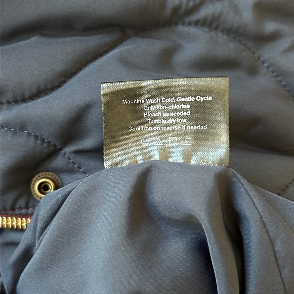 SUMMERSALT- long colorblock puffer coat black cherry - Picture 11 of 12